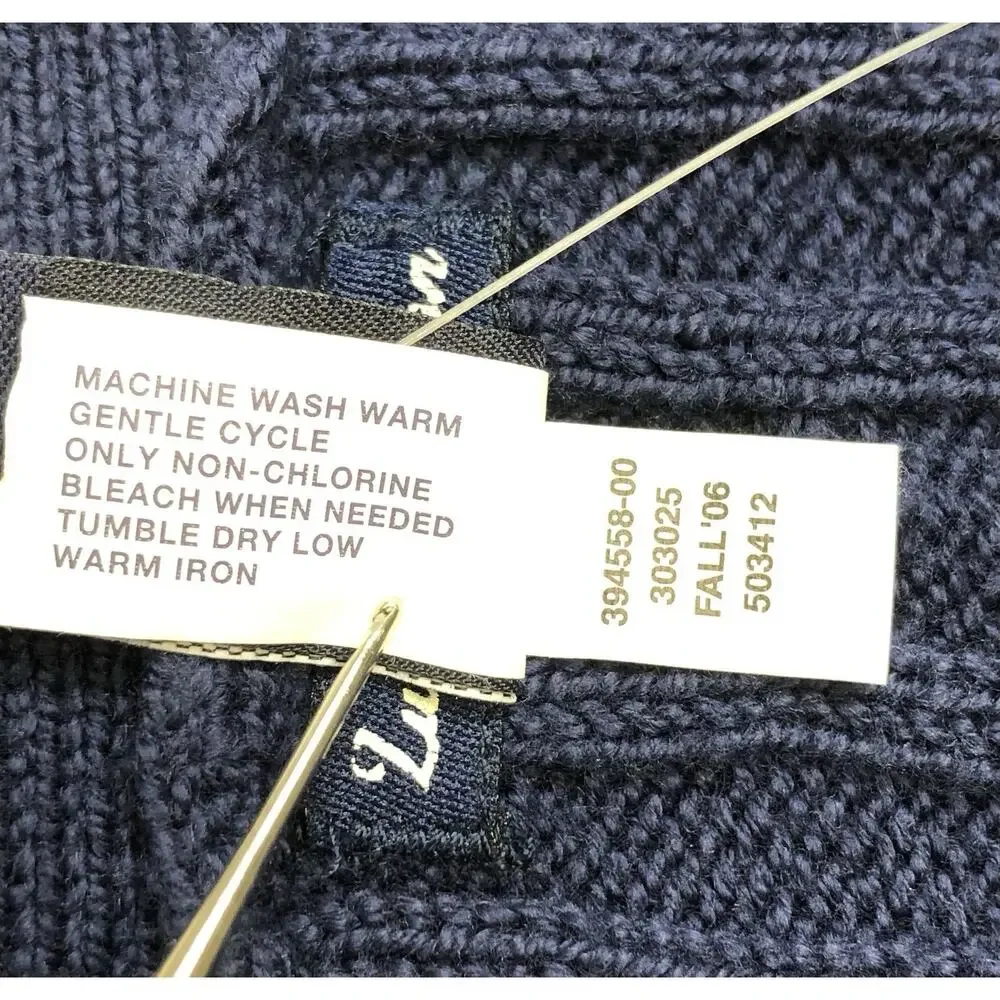 Gap Baby Cardigan Sweater Luxury Cotton Navy Blue Toddler 18-24 Months Y2K